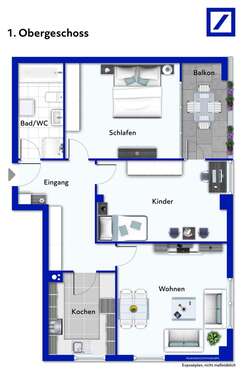 Foto - Wohnung zum Kaufen in Pfullingen 225.000,00 € 74.38 m²