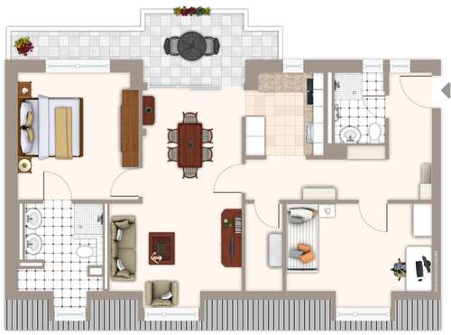 Foto - Wohnung zum Mieten in Vaihingen an der Enz 1.160,00 € 84.73 m²