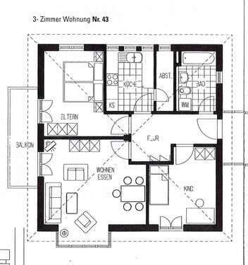 Foto - Wohnung zum Mieten in Erfurt 850,00 € 77.09 m²