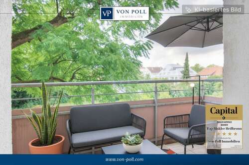 Foto - Wohnung zum Kaufen in Heilbronn 158.000,00 € 50.5 m²