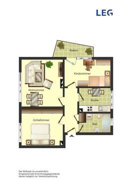Foto - Wohnung zum Mieten in Bergkamen 509,00 € 62.69 m²