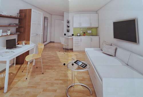 Foto - Wohnung zum Mieten in Augsburg 480,00 € 21.31 m²