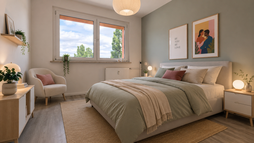 Foto - Wohnung zum Mieten in Halle 380,00 € 56.98 m²