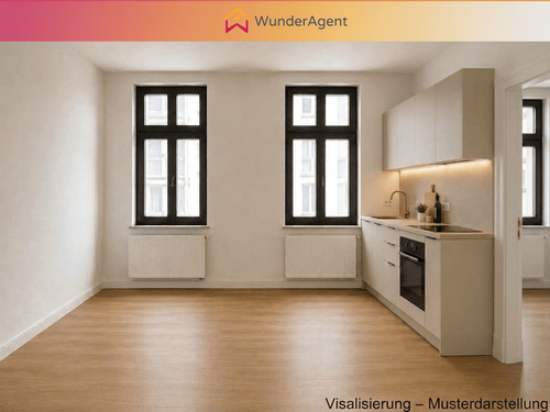 Foto - Wohnung zum Mieten in Leipzig 748,00 € 57.49 m²