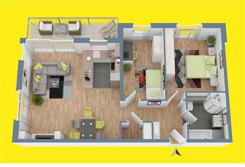 Foto - Wohnung zum Mieten in Albstadt 790,00 € 82.72 m²