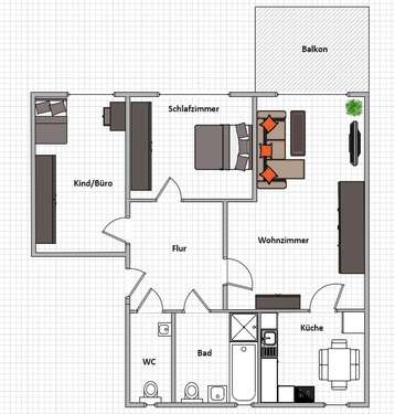 Foto - Wohnung zum Mieten in Immendingen 950,00 € 83 m²