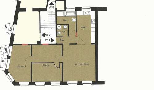 Foto - Wohnung zum Mieten in Wuppertal-Vohwinkel 850,00 € 93 m²