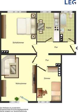 Foto - Wohnung zum Mieten in Remscheid 589,00 € 69.73 m²