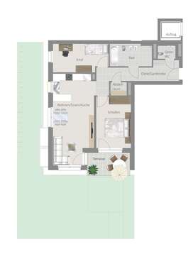 Foto - Wohnung zum Kaufen in Löchgau 469.800,00 € 76.03 m²