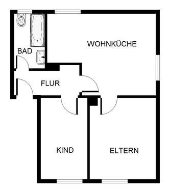 Foto - Wohnung zum Mieten in Bergkamen 399,00 € 50 m²