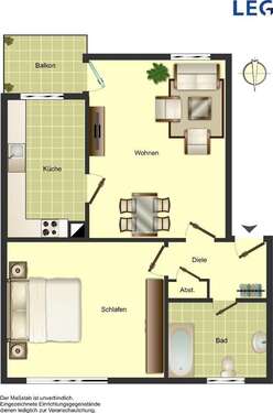 Foto - Wohnung zum Mieten in Ahlen 439,00 € 46.52 m²