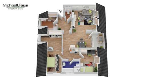 Foto - Wohnung zum Kaufen in Rösrath 199.000,00 € 81.94 m²