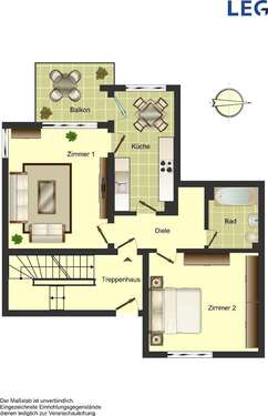Foto - Wohnung zum Mieten in Kamen 336,56 € 60 m²