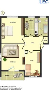 Foto - Wohnung zum Mieten in Oldenburg 658,00 € 64.73 m²