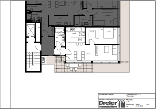 Foto - Wohnung zum Mieten in Dortmund 893,52 € 74.46 m²
