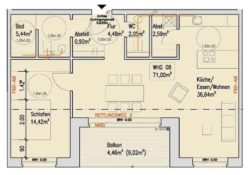 Foto - Wohnung zum Mieten in Borken 923,00 € 71 m²