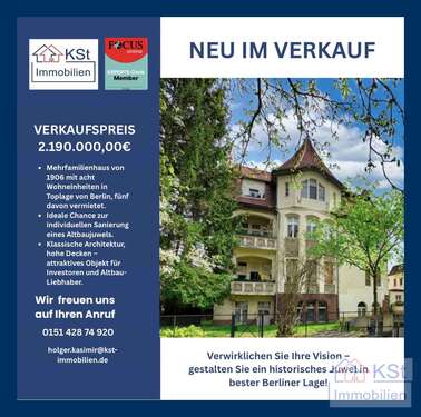 Foto - Haus zum Kaufen in Berlin 2.190.000,00 € 866 m²