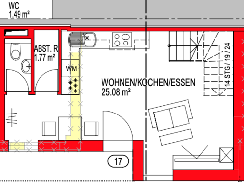 Foto - Wohnung zum Mieten in Mannheim 780,00 € 58 m²