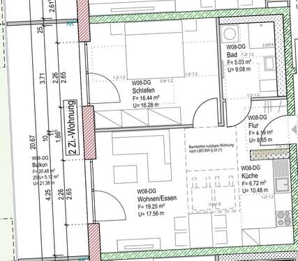 Foto - Wohnung zum Kaufen in Welzheim 307.835,00 € 55.97 m²