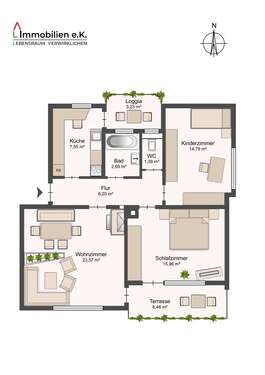 Foto - Wohnung zum Kaufen in Stuttgart Münster 249.000,00 € 73.78 m²