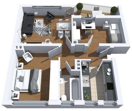 Foto - Wohnung zum Mieten in Herne 479,00 € 56.09 m²