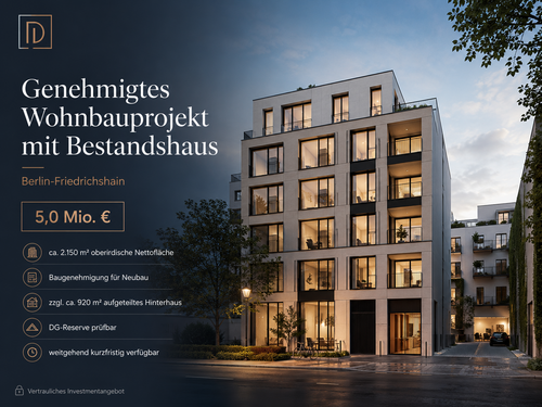 Foto - Grundstück zu verkaufen in Berlin 5.000.000,00 € 1000 m²