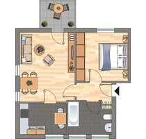 Wohnung zum Mieten in Bergkamen 389,00 € 48.91 m²