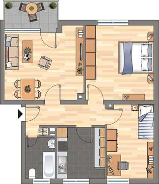 Foto - Wohnung zum Mieten in Mayen 569,00 € 63.16 m²