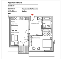 Wohnung zum Mieten in Berlin 977,70 € 58.37 m²