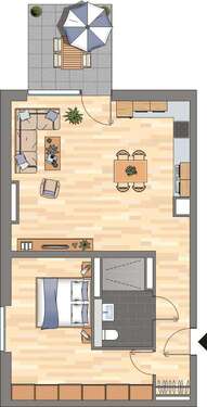 Foto - Wohnung zum Mieten in Bonn 1.199,00 € 70.4 m²