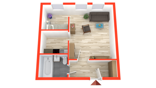 Foto - Wohnung zum Mieten in Gera 155,62 € 32.42 m²