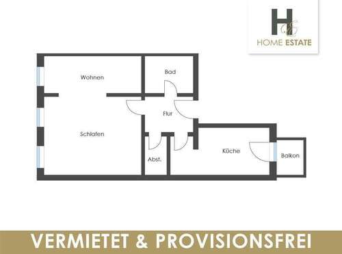 Foto - Wohnung zum Kaufen in Leipzig 198.000,00 € 60 m²
