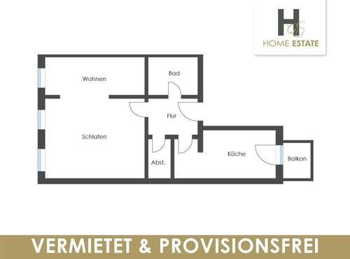 Foto - Wohnung zum Kaufen in Leipzig 198.000,00 € 60 m²