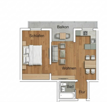 Wohnung zum Kaufen in Augsburg 190.000,00 € 45 m²