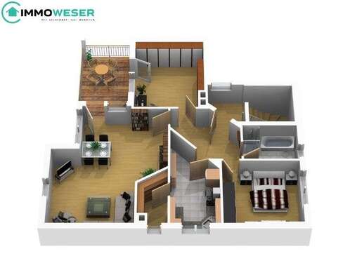 Foto - Wohnung zum Kaufen in Achim 272.000,00 € 86.39 m²