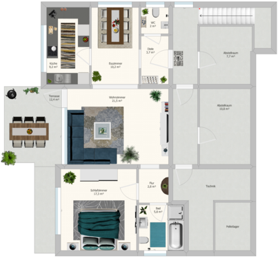 Foto - Wohnung zum Kaufen in Deggendorf 279.000,00 € 79 m²