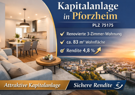 Foto - Wohnung zum Kaufen in Pforzheim 285.000,00 € 85 m²