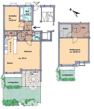 Foto - Wohnung zum Mieten in Nürnberg 1.200,00 € 90 m²