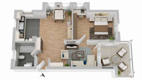 Foto - Wohnung zum Kaufen in Asperg 242.000,00 € 61 m²