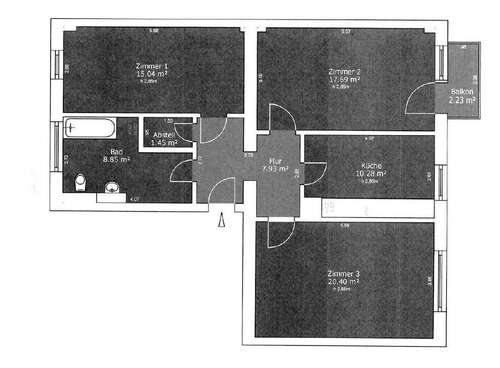 Foto - Wohnung zum Mieten in Dresden 1.012,00 € 84.31 m²