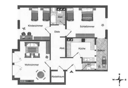 Foto - Wohnung zum Kaufen in München 465.000,00 € 85.21 m²