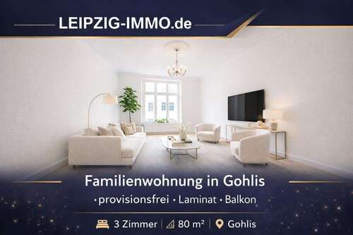 Foto - Wohnung zum Kaufen in Leipzig 239.000,00 € 80 m²