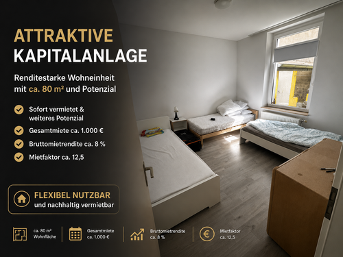 Foto - Wohnung zum Kaufen in Krefeld 150.000,00 € 82 m²