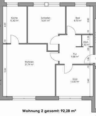 Foto - Wohnung zum Mieten in Glücksburg 795,00 € 92 m²