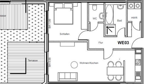Foto - Wohnung zum Mieten in Magdeburg 704,00 € 73.24 m²