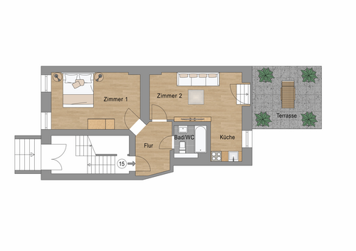 Foto - Wohnung zum Kaufen in Berlin 194.000,00 € 45.92 m²