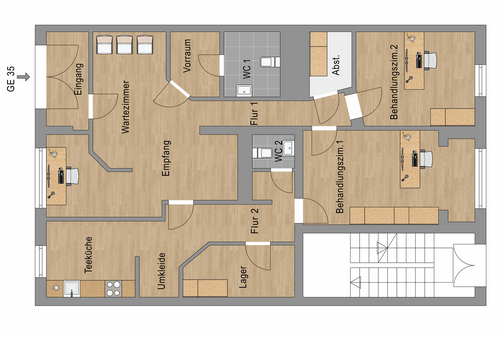 Foto - Büro in Berlin 299.000,00 € 112.47 m²