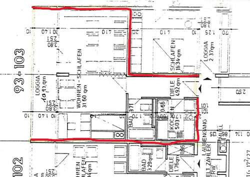 Foto - Wohnung zum Kaufen in Wiesbaden 175.000,00 € 50.72 m²