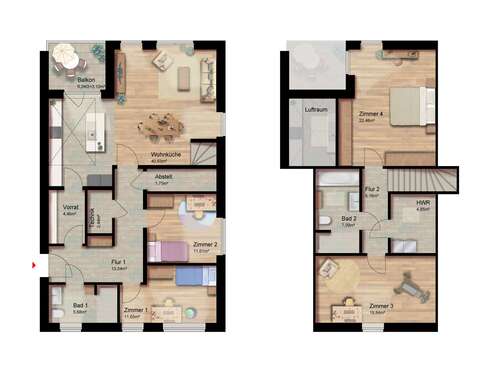 Foto - Wohnung zum Mieten in Edewecht Friedrichsfehn 1.890,00 € 154.3 m²