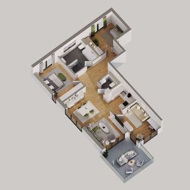 Foto - Wohnung zum Mieten in Hechingen 1.275,00 € 101.97 m²